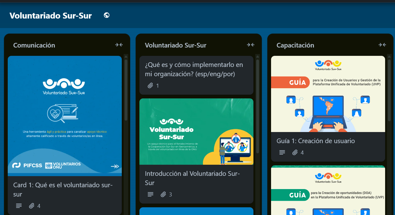 Vista previa del tablero Trello